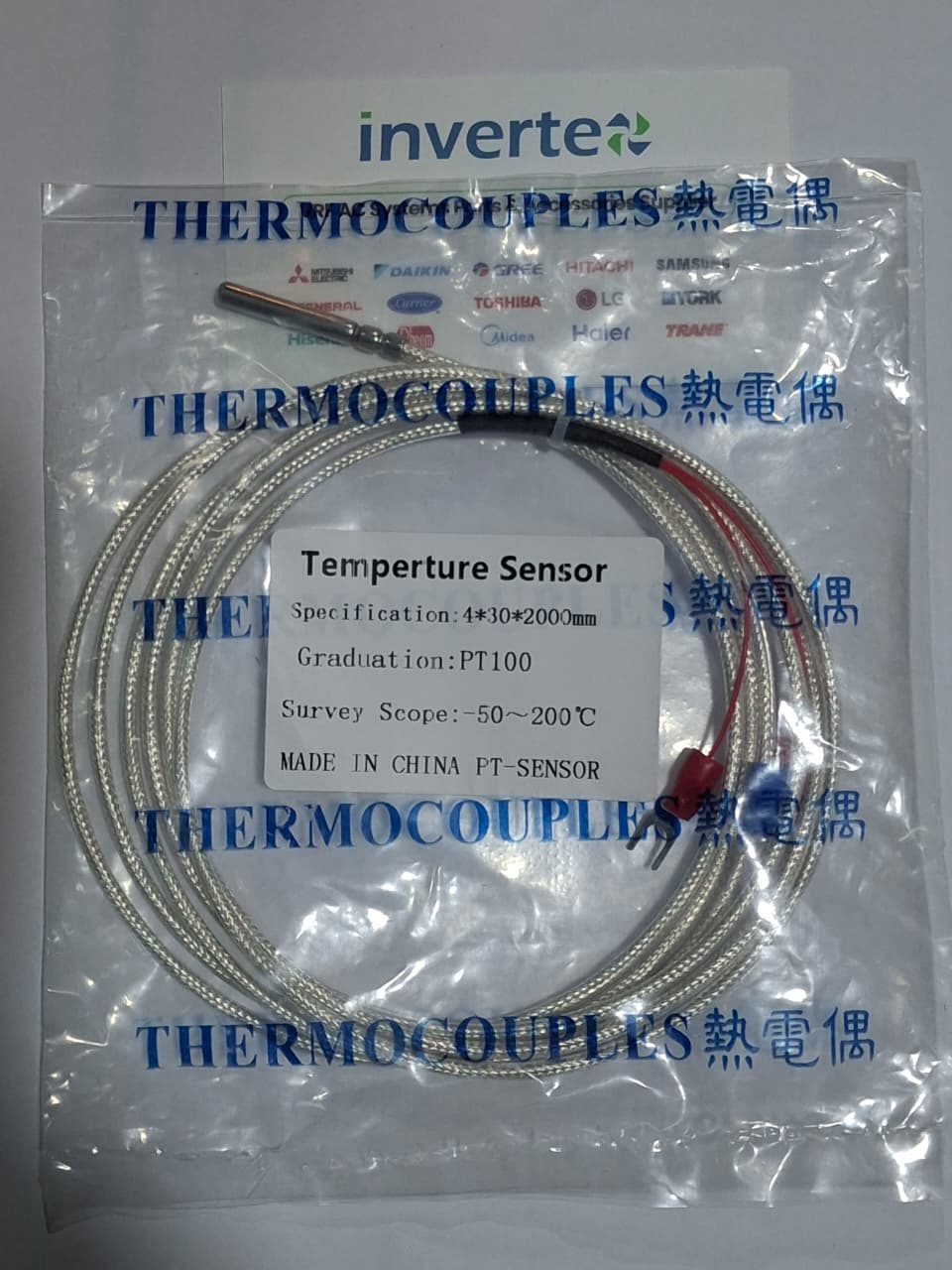 PT100 Temperature sensor 2 meters