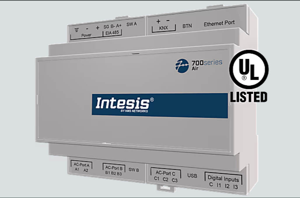Intesis Fujitsu to KNX Gateway IN775FGL00MO000