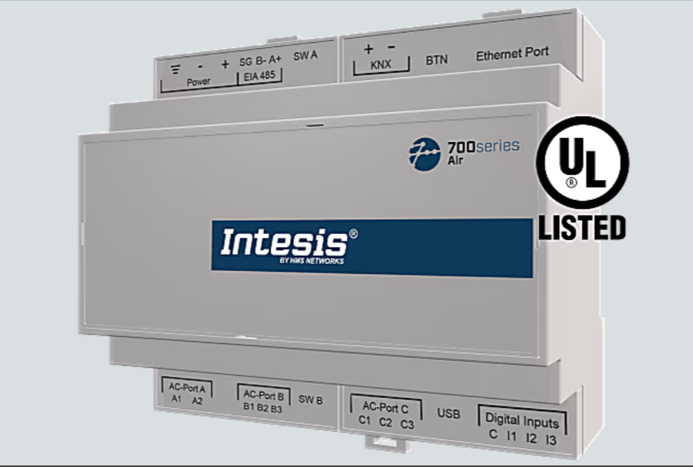 Intesis Fujitsu to KNX Gateway IN775FGLXXSO000