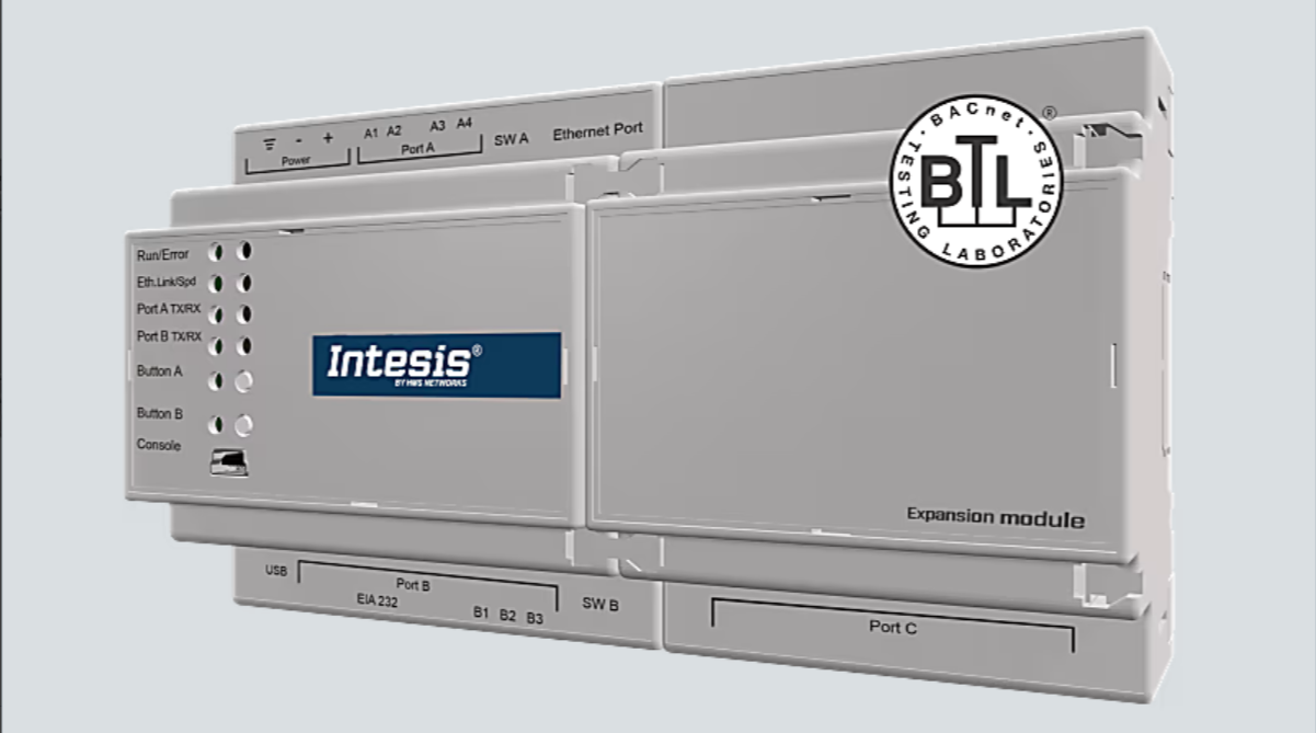 Intesis PROFINET to BACnet Gateway INBACPRT1K20000