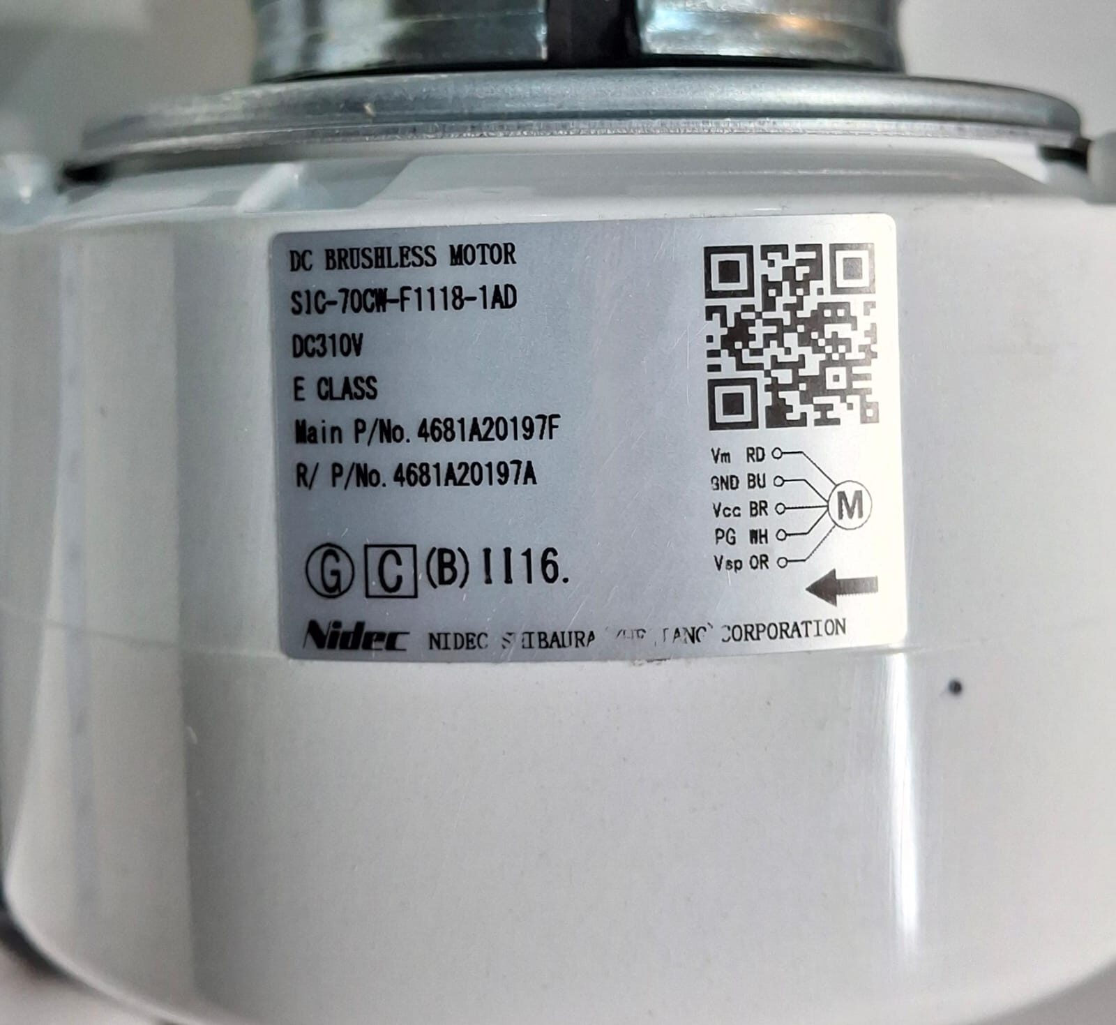 LG Indoor motor 4681A20197F